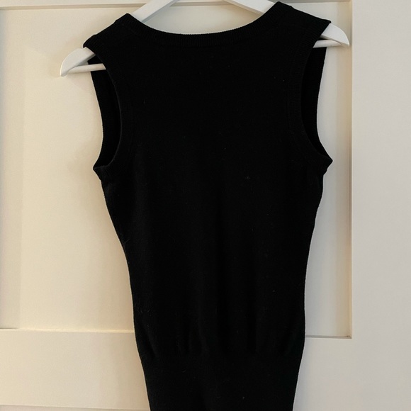 Aritzia | Black Tulula Babaton Knit Cashmere Sweater Vest XXS - Picture 3 of 5
